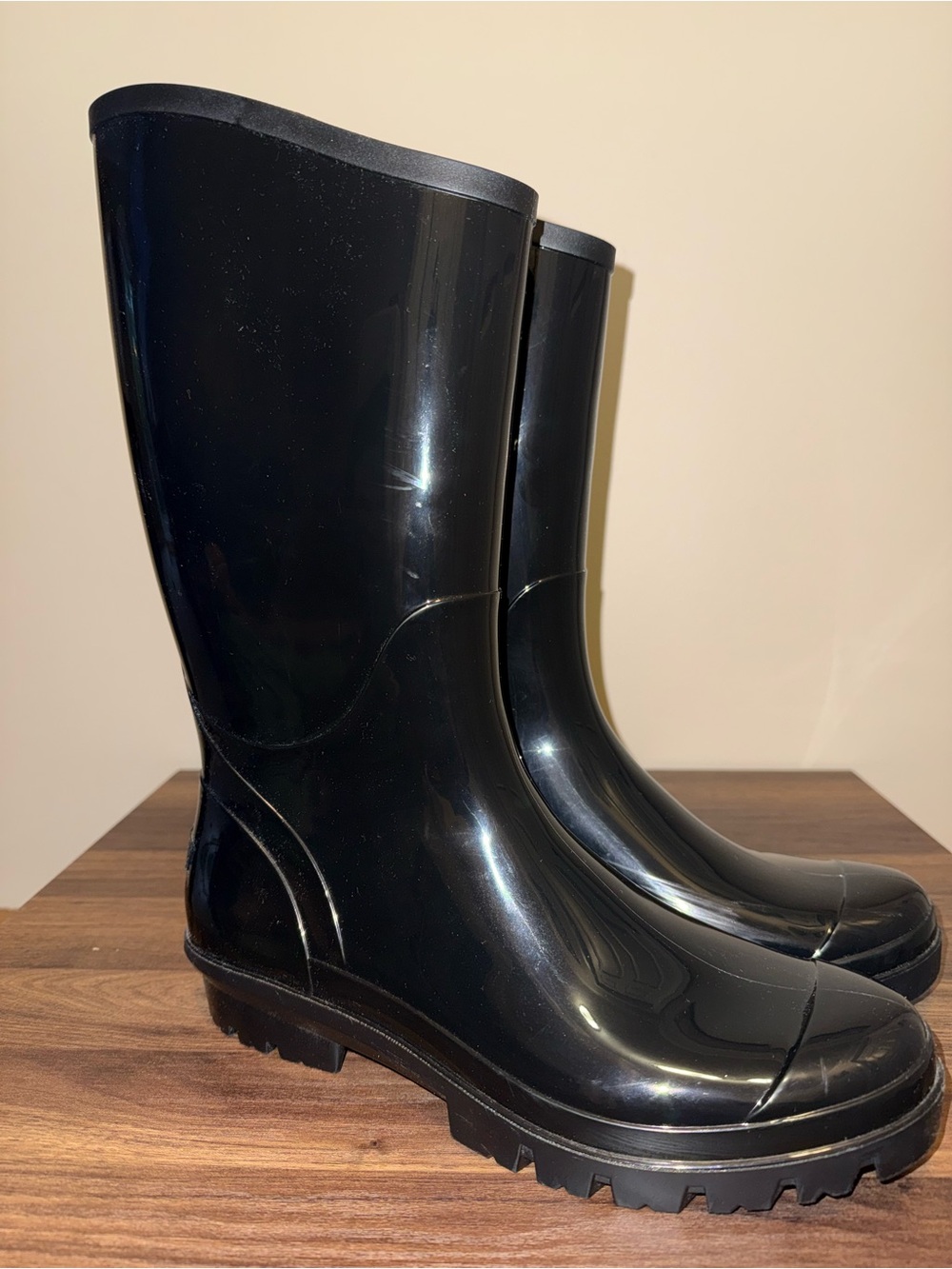 Columbia Black tall rain boots women’s size 10